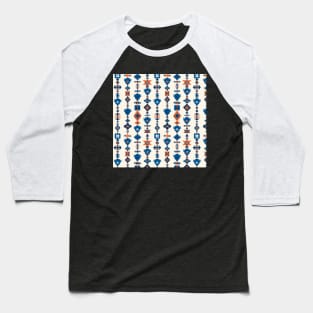 Tribal Bison Heads Baseball T-Shirt